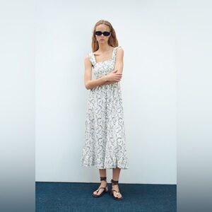 Zara Floral Dress Size Large